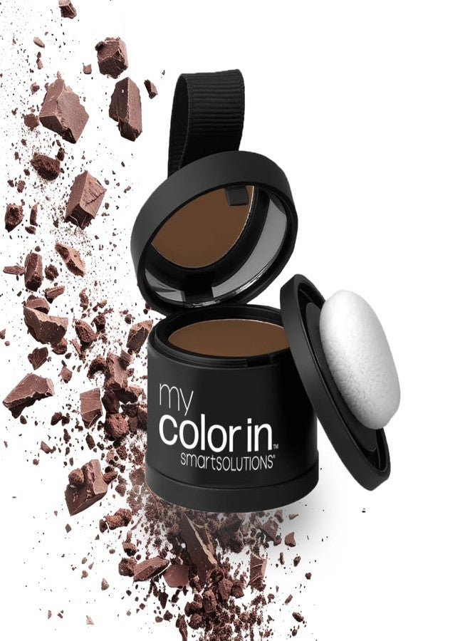 SMART SOLUTIONS Instant Hair Color Touch Up Powder, 0.41 oz | Covers Roots & Grays Instantly | Smooth Blendable Formula | Long-Lasting Color for On-the-Go Touch Ups (Medium Brown) - Image 4